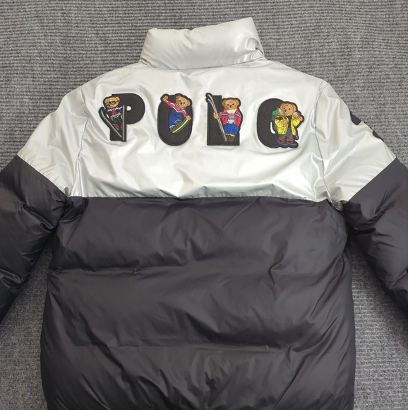 Polo Ralph Lauren Bears Kids Down Puffer Jacket Size Large, Ski, Winter, Outdoor - Picture 1 of 15